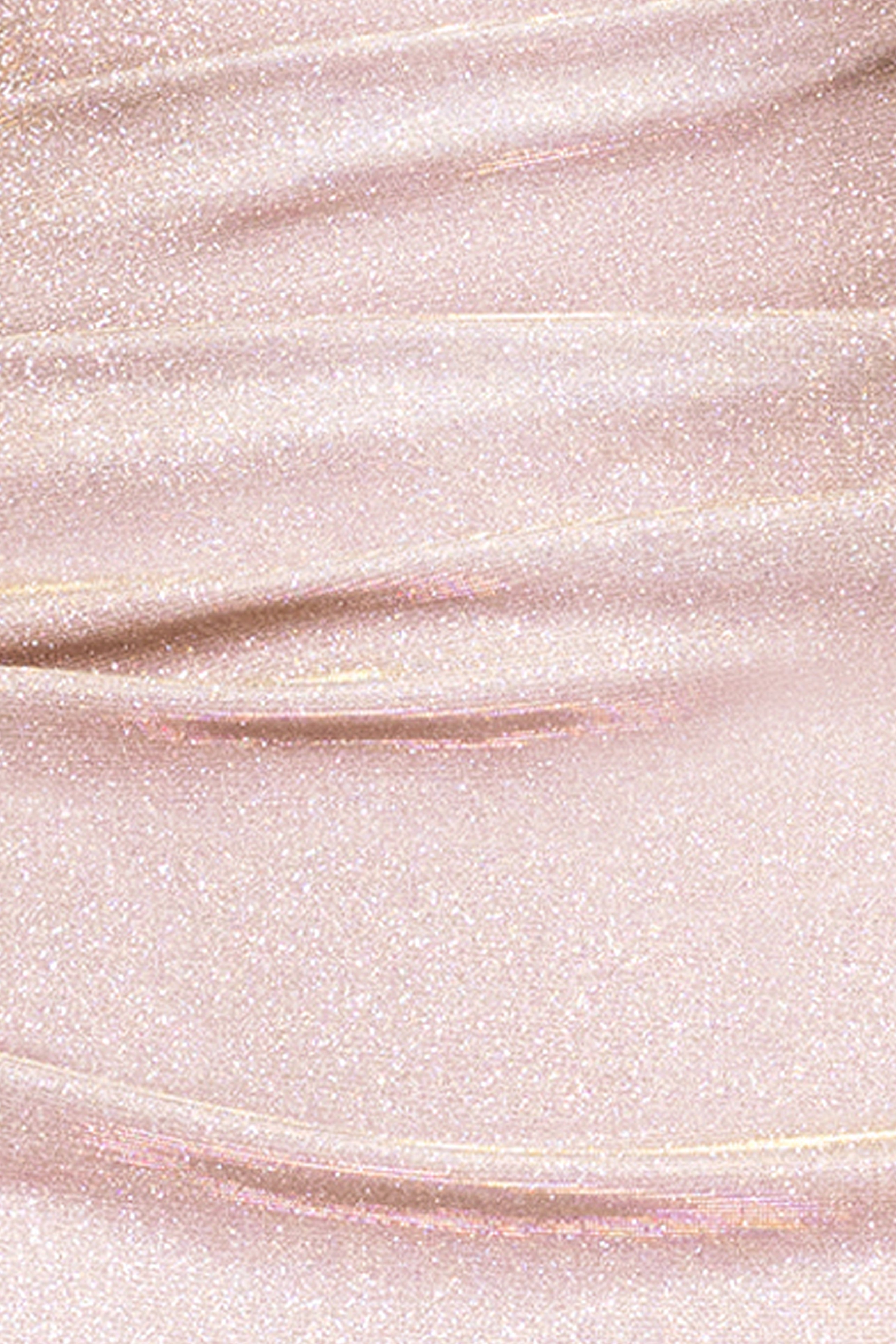 Petite "Gracie" Galaxy Knit Glitter Draped Gown