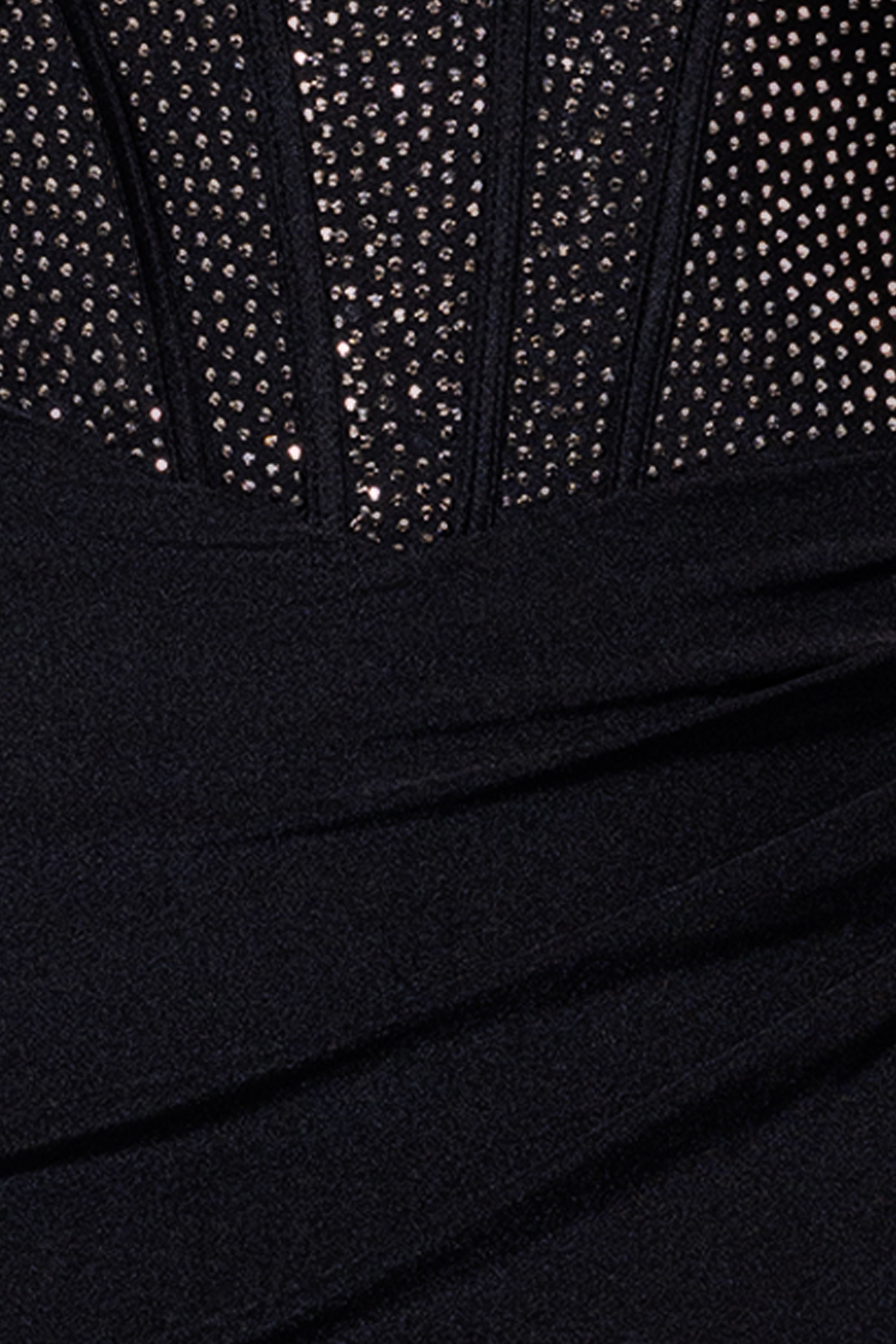 "Cara" Satin Stone Corset Floor Length Dress