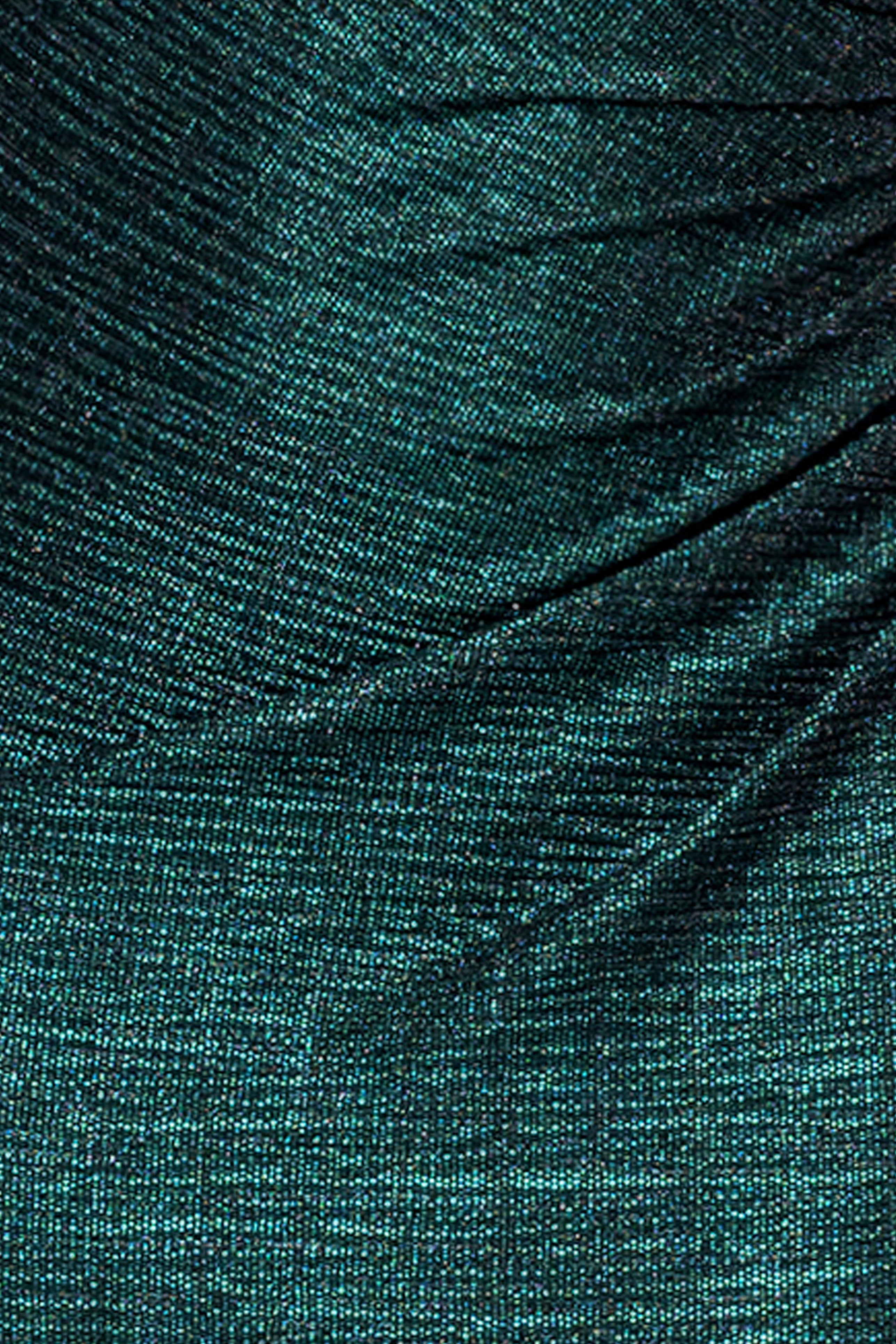 "Jayline" Crinkle Metallic Long Sleeve Floor Length Dress
