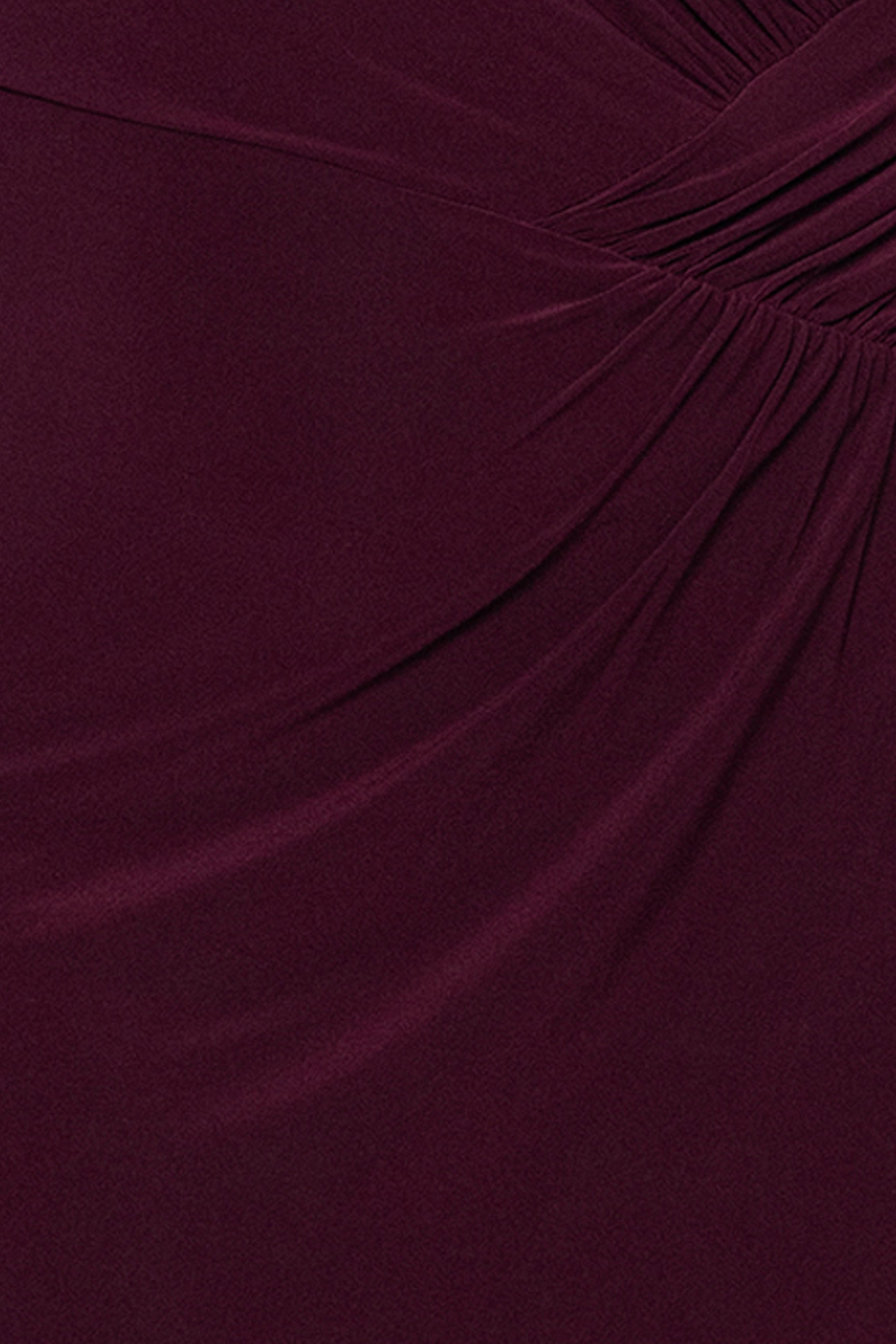 "Lolita" Jersey Knit Long Sleeve Beaded Cuff Floor Length Dress