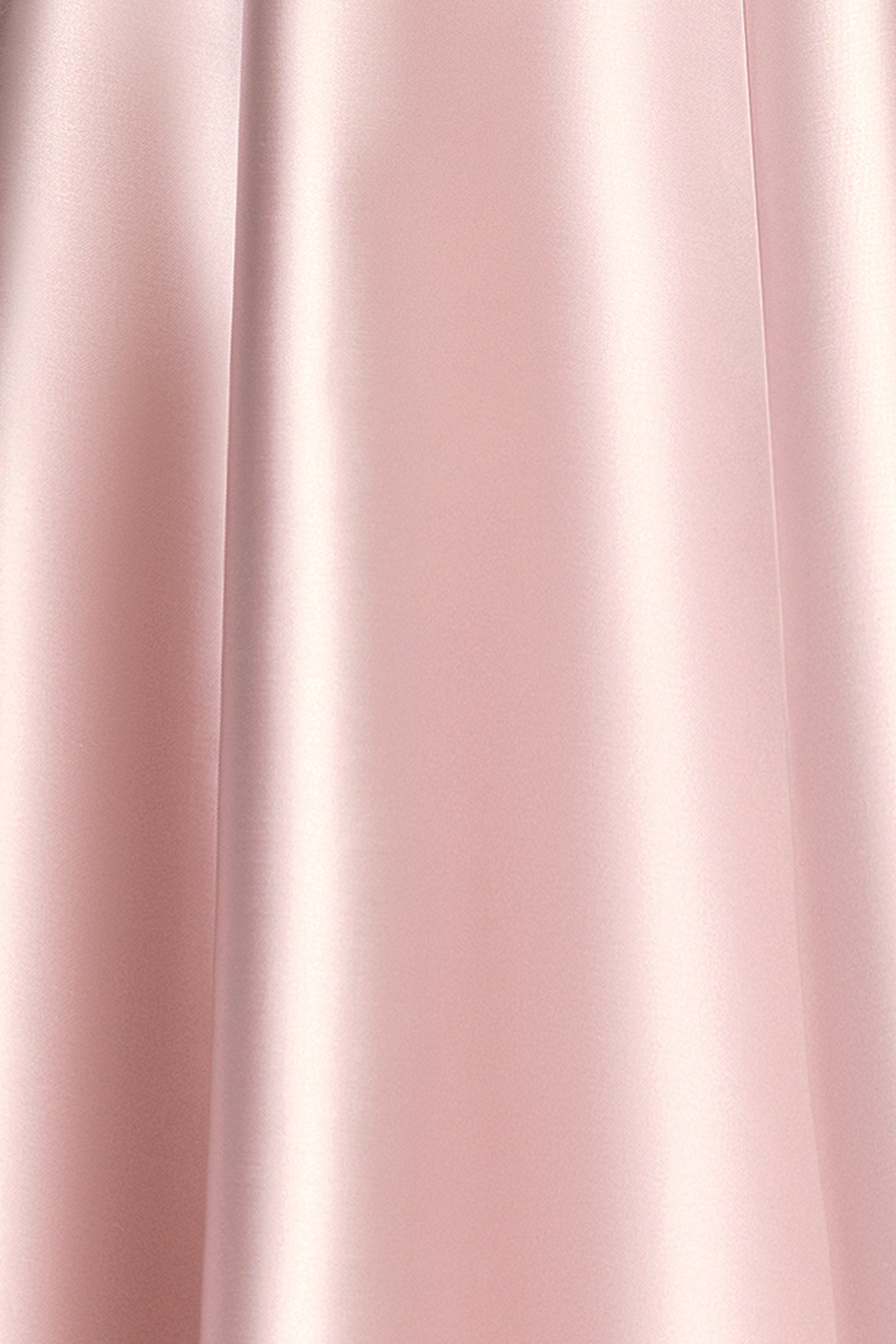 "Rachel" Satin One Shoulder Bow A-Line Floor Length Dress