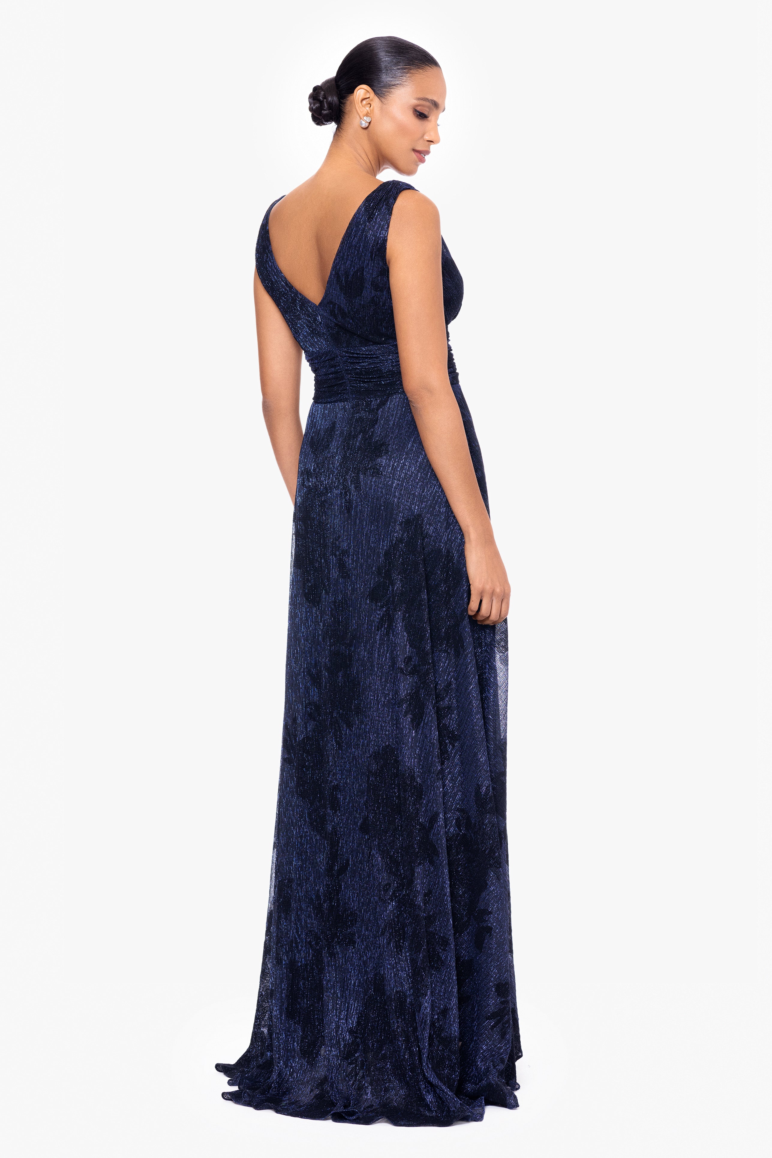 "Bliss" Long Crinkle Galaxy Flowy Dress